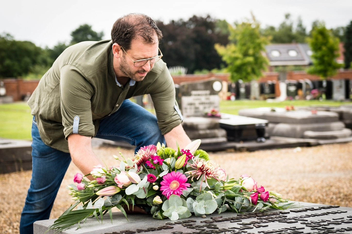 Persoonlijke rouwbloemen op maat van Belle Fleur.